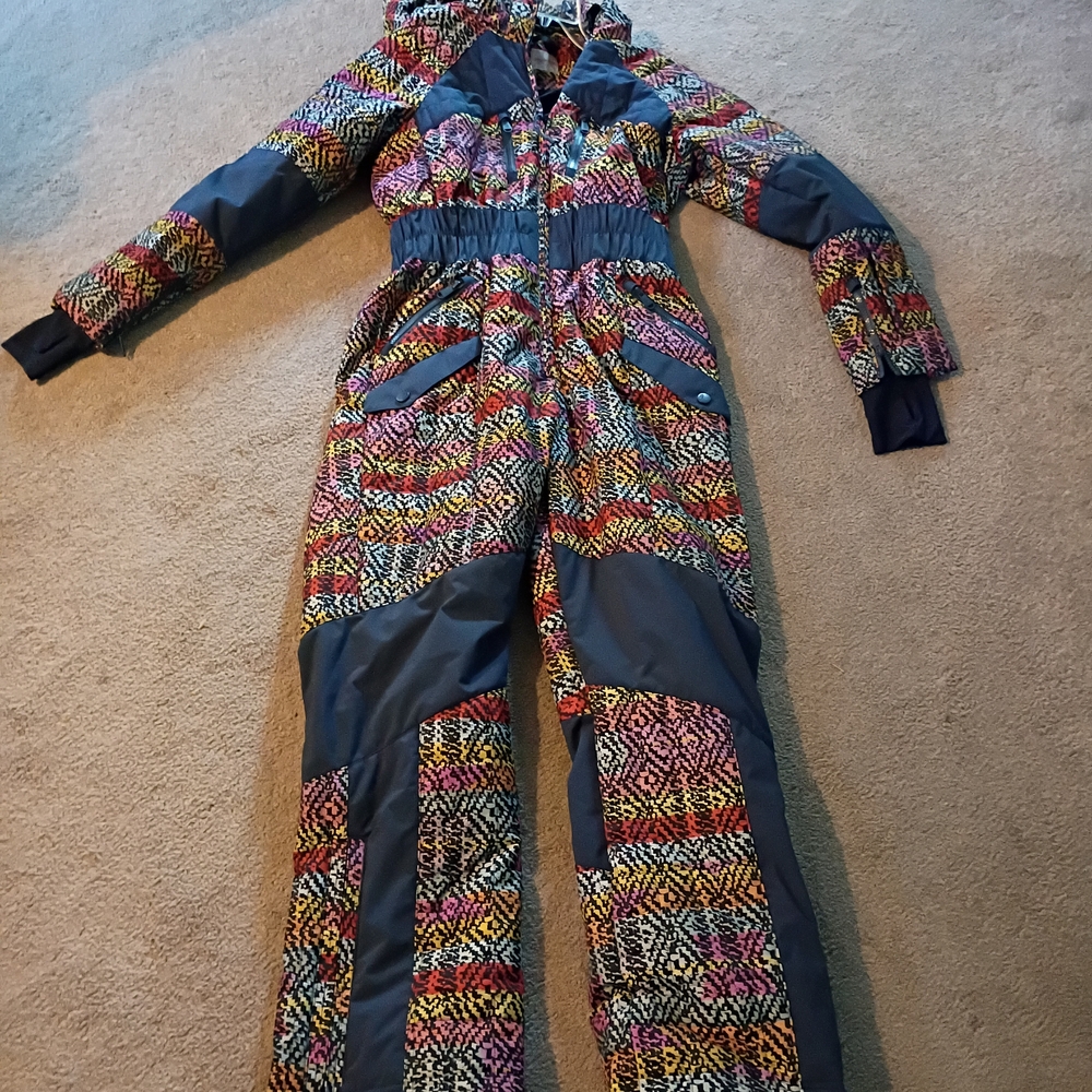 FP Movement by Free People Colorful Geometric Jumpsuit